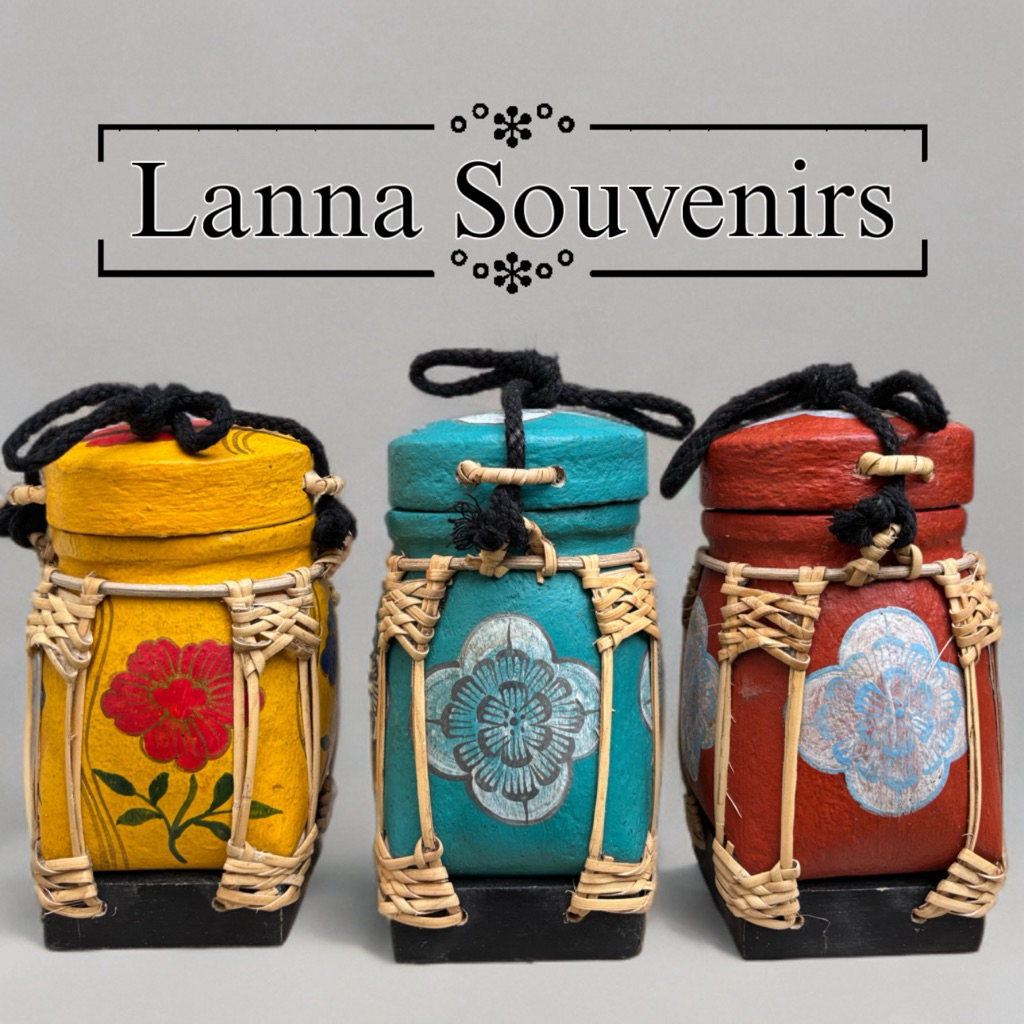 Mini bamboo jar กระติ๊บล้านนา ตกแต่งบ้าน ร้านอาหาร คาเฟ่ พร็อพถ่ายรูปเก๋ ๆ