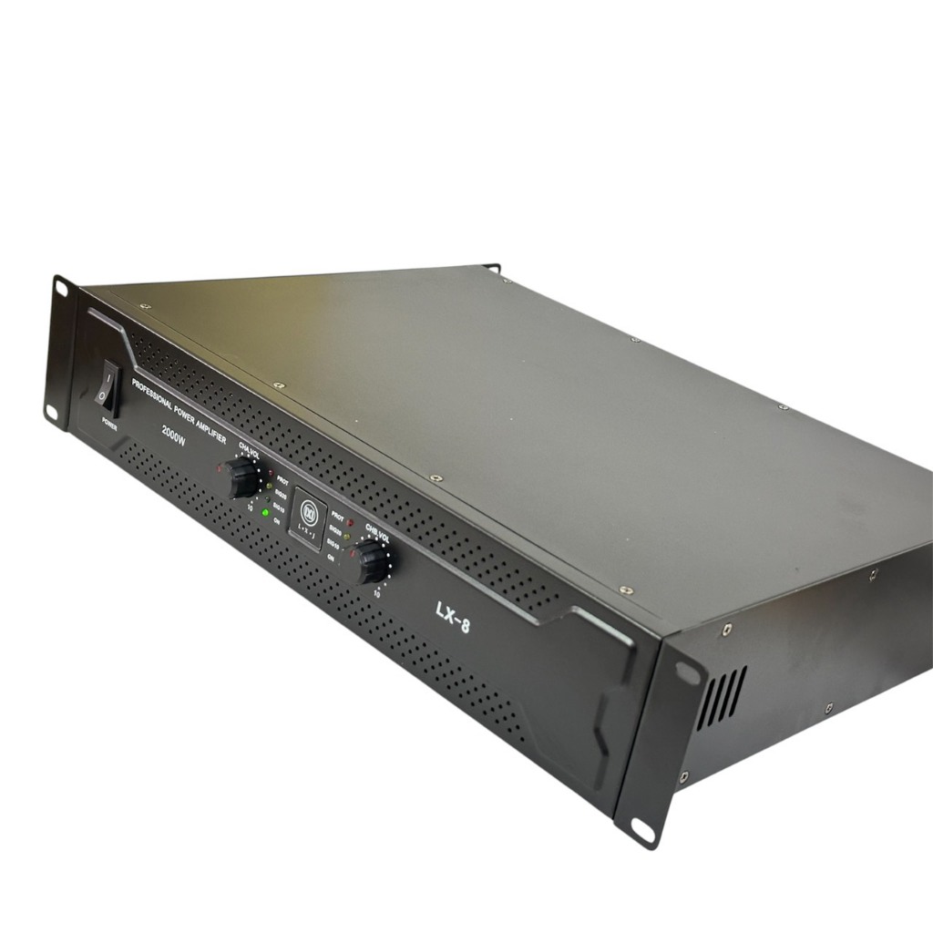 LXJ lx-8 เพาเวอร์แอมป์ กลางแจ้ง 2000W(ขับตู้ลำโพง12-18นิ้ว) เครื่องขยายเสียง NEWตัวใหญ่ มาใหม่ สินค้