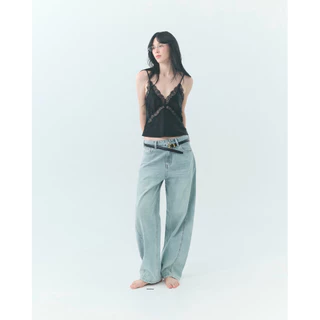 Satin Lace Camisole (Black)