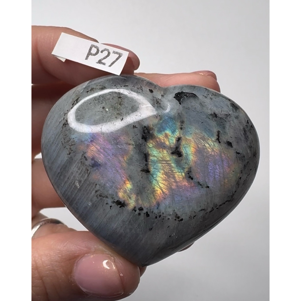 ลาบราโดไรท์สีม่วง (Purple Labradorite) หินพ่อมด หินเวทมนตร์ หินแสงเหนือ(ได้ชิ้นในโพส)
