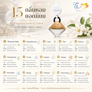 Cielvia Car Air Freshener น้ำหอมปรับอากาศในรถยนต์ รุ่น Star Series