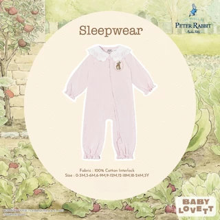 (ส่งด่วน) BabyLovett ชุดนอน ชุดรอมเปอร์ Peter Rabbit™ ผ้านุ่มสบาย สำหรับเด็ก 0-24 เดือน