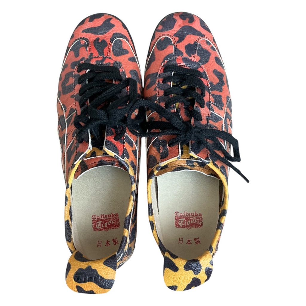 [มือสอง]รองเท้า Onitsuka Tiger Mexico 66 (TH4X10) ลายเสือดาวสีส้มอิฐ งานป้ายญี่ปุ่นแท้ มินิมอลสตรีท