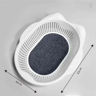 Cat Basket ที่นอนแมว ตะกร้าผัก ที่นอนสัตว์เลี้ยง ระบายอากาศ ทำความสะอาดง่าย สำหรับแมว ใช้ในบ้าน