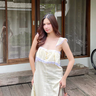 Salu Lanna Sweet (เดรสยาวสาลูลูกคุณ)