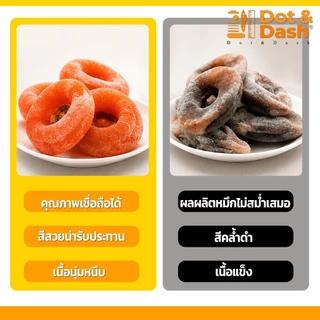 ลูกพลับอบแห้ง 2/3/5pcs เกาหลี ลูกพลับพร้อมทานหวานน้อยอร่อยแบบธรรมชาต ส่งจากไทย
