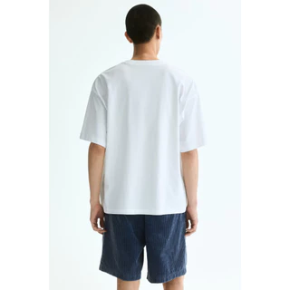 H&M(เอชแอนด์เอ็ม) เสื้อยืดทรงโอเวอร์ไซส์ ผู้ชาย 1159823_24