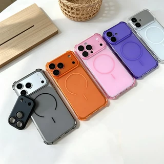 เคสนิ่ม กันกระแทก เคสด้านชาร์จได้ พร้อมฟิล์มเลนส์กล้อง สำหรับ ไอโฟน17 17promax 16promax 15promax 17 pro max 16plus 13 14
