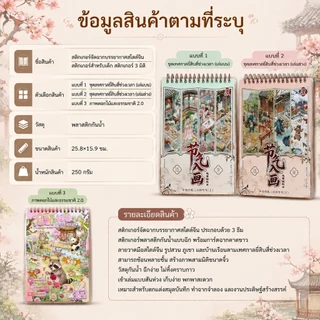 สมุดสติกเกอร์จัดฉาก 3D DIY สติกเกอร์ตกแต่ง ฉากโบราณ งานประดิษฐ์ ของเล่นเสริมจินตนาการ ของขวัญเด็ก