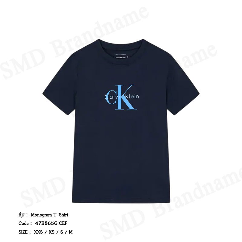 Calvin Klein Jeans เสื้อยืดคอกลมผู้หญิง รุ่น Monogram T-Shirt Code: 47B865G CEF