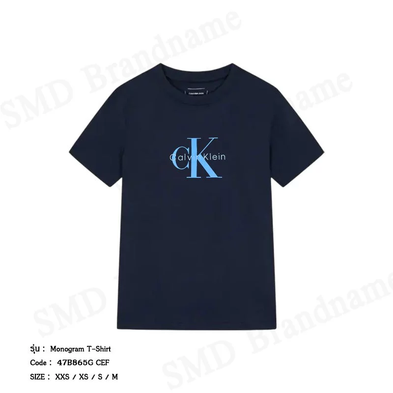 Calvin Klein Jeans เสื้อยืดคอกลมผู้หญิง รุ่น Monogram T-Shirt Code: 47B865G CEF