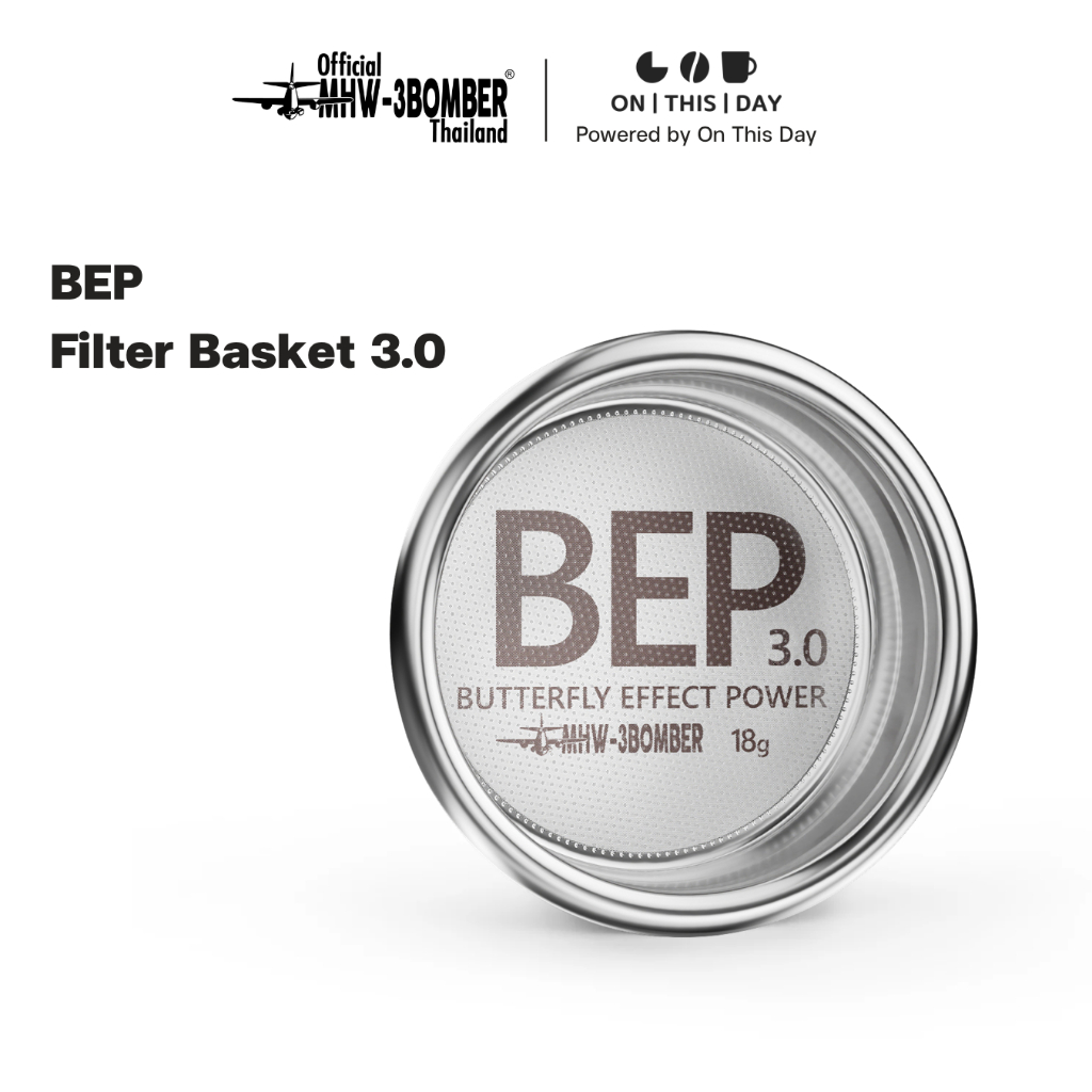 MHW-3BOMBER BEP Butterfly Filter Basket ตะแกรงชงกาแฟ ขนาด 51 / 54 / 58mm (12 / 15 / 18 / 20 / 22 g)