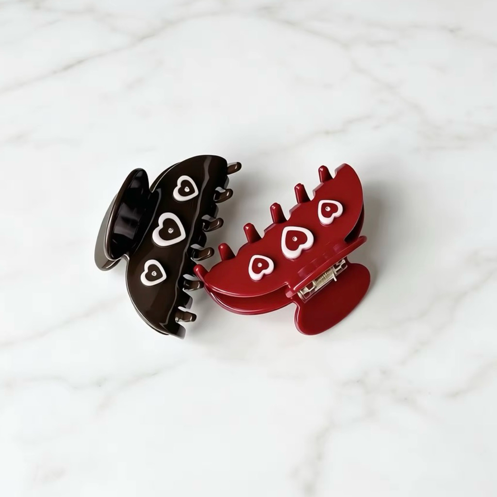 gleametoile - Le coeur hair claw clip ( 8x4cm)