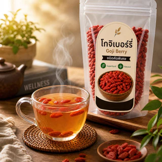 โกจิเบอร์รี่แห้ง คัดพิเศษ 100% ธรรมชาติ เม็ดใหญ่ สะอาด Goji Berry Superfood