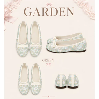 Geme รองเท้าแมรี่เจน ตาข่ายปักดอกไม้ รุ่น garden🪏นุ่ม น้ำหนักเบา (ผลิตในไทย🇹🇭)