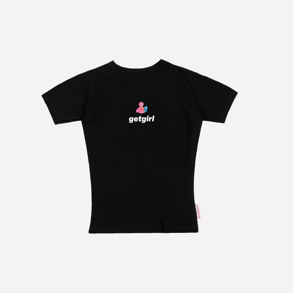 GET GIRL Logo - Baby Tee เสื้อยืดเข้ารูป ใส่สบาย