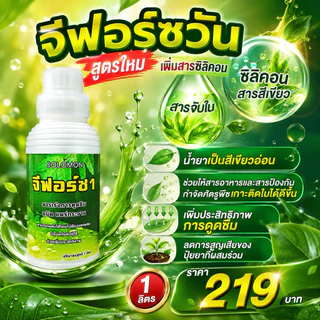 จีฟอร์ซวัน ยาจับใบ สูตรใหม่ น้ำยาสีเขียวอ่อน จับใบ เกาะติดใบ สารจับใบอย่างดี ยาจับใบ ขายดี
