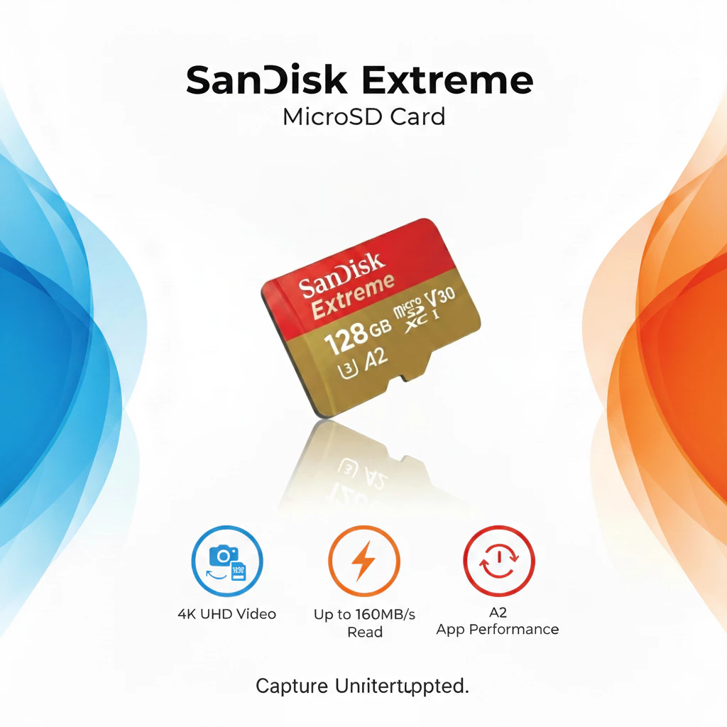 Sandisk Extreme micro SDcard 32GB/64GB/128GB/256GB/512GB/1TB การ์ดหน่วยความจำ A2 V30 อะแดปเตอร์