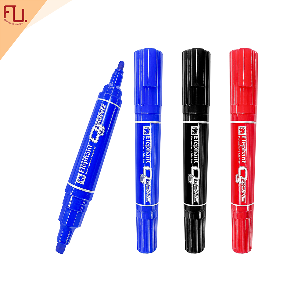 ปากกาเคมี 2 หัว /PERMANENT MARKER (รุ่นโอโซน) บรรจุ 1 ด้าม/ 1 แพ็ค