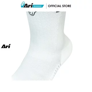 ARI ADEPT RUNNA CREW RUNNING SOCKS - WHITE (AHW1721-02) ถุงเท้า อาริ ADEPT RUNNA สีขาว