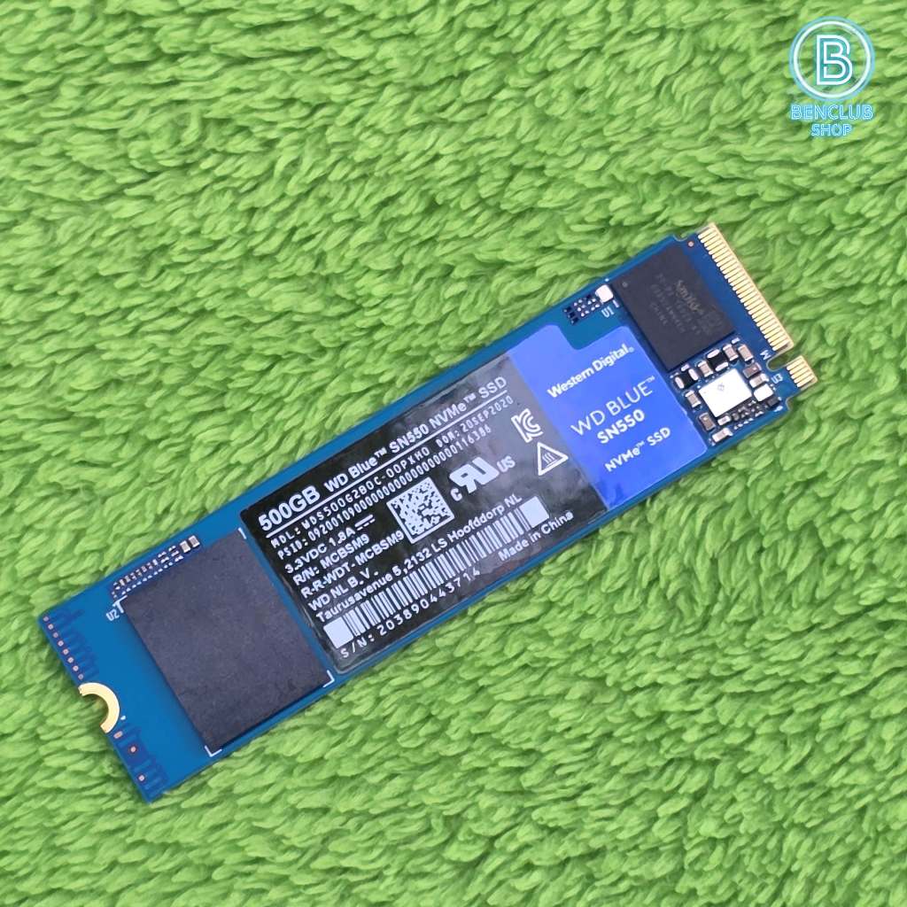 M.2 Nvme WD BLUE SN550 500GB Gen3 มีแต่ตัว เอ็มดอททูมือสอง