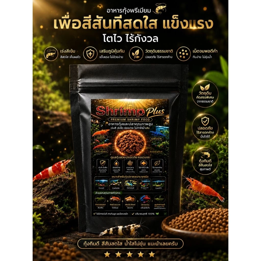 🍀🦐🐚อาหารกุ้งหอยปลาเป็นมิตรกับสิ่งแวดล้อม🍀🦐🐚