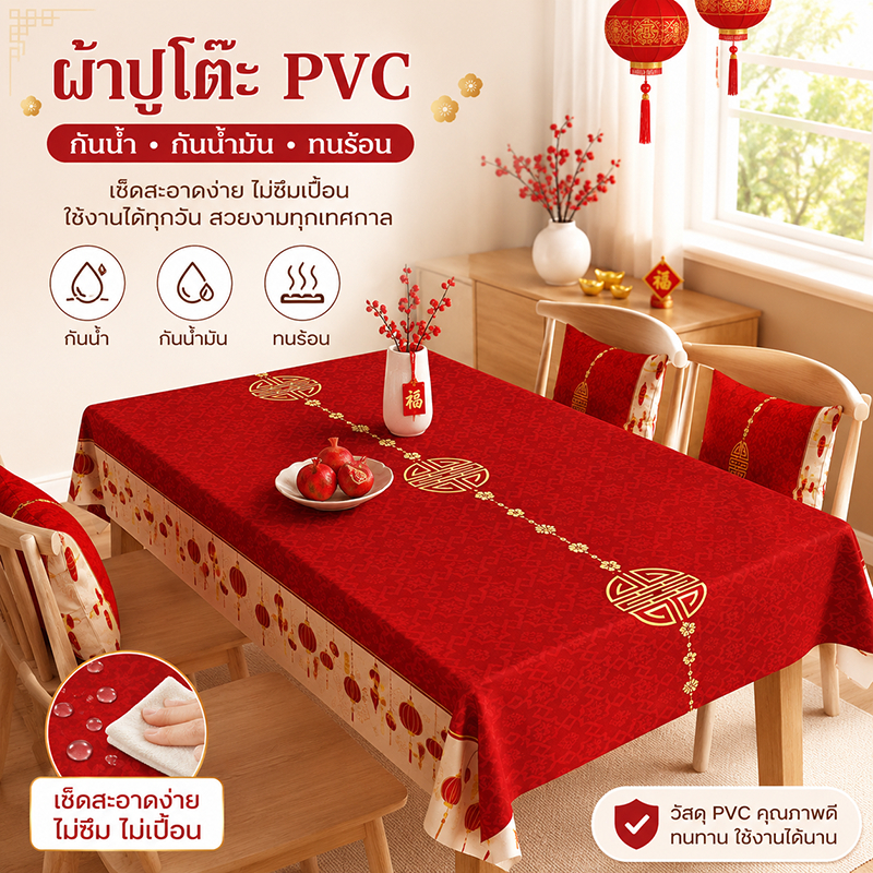 ผ้ารองโต๊ะสไตล์ลักชัวรีสำหรับใช้ในบ้าน กันน้ำ กันน้ำมัน ทนร้อน ไม่ต้องซัก สำหรับโต๊ะอาหารและโต๊ะกลางรูปสี่เหลี่ยมผืนผ้า