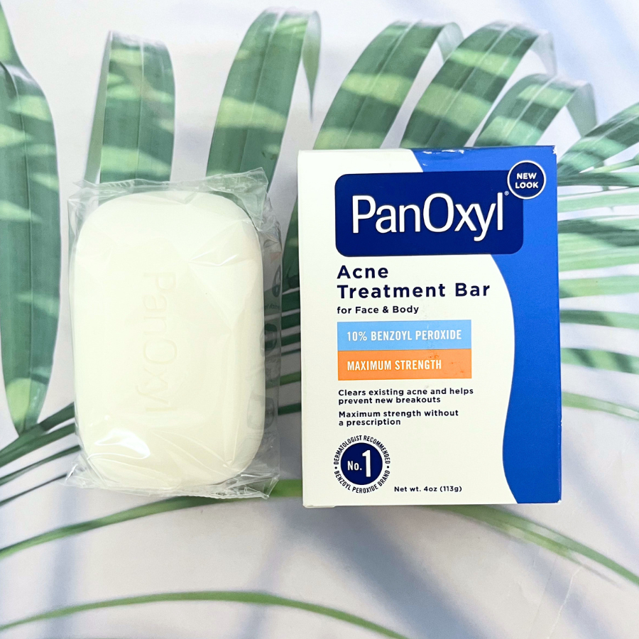 (PanOxyl®) Acne Treatment Bar 10% Benzoyl Maximum 113 g สบู่ก้อน ทำความสะอาดผิวหน้า