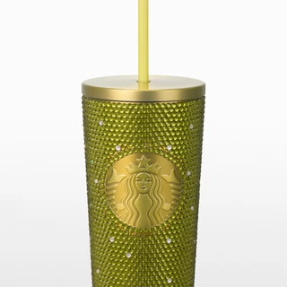Starbucks Stainless Steel Tropical Whimsy Olive Cold Cup 20oz. ทัมเบลอร์สตาร์บัคส์สแตนเลสสตีล ขนาด 20ออนซ์ A11184082