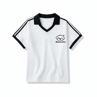 เสื้อปกทรงสเก็ตสวยๆผู้หญิงแฟชั่นมาใหม่ oversize เสื้อผ้าสาวอวบไซส์ใหญ่น่ารักๆ เสื้อยืดแขนสั้นลําลองทรงหลวมสไตล์เกาหลี