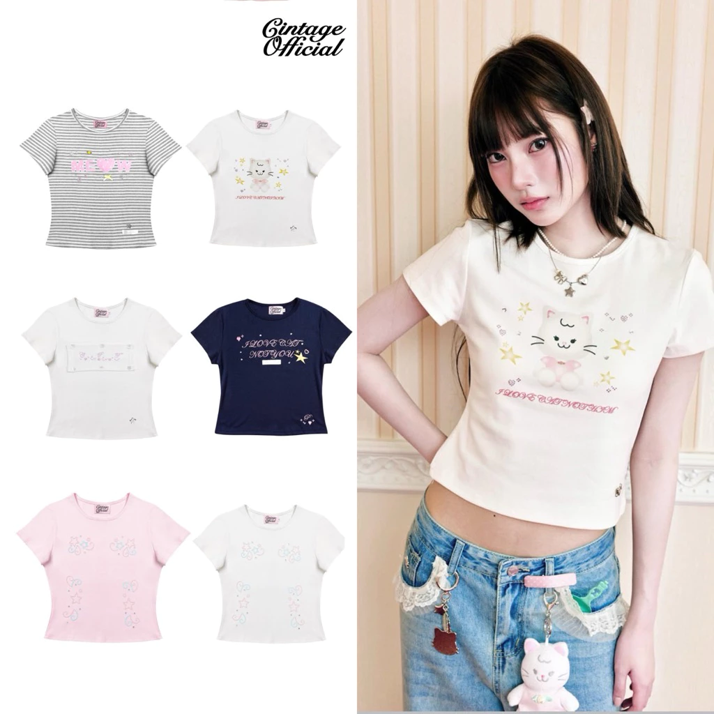Cintage x Punchrakmeow CT2186 Punchrakmeow babytee 🐱