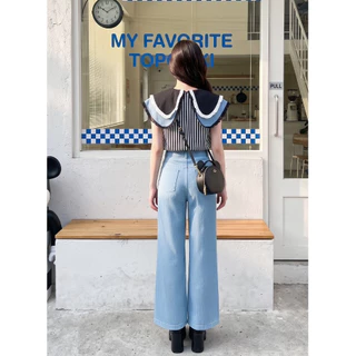 (มี3XL) ยีนส์ Favorite Mick Set เซ็ต 2 ชิ้น เสื้อปกสองชั้นงานปัก + กางเกงยีนส์ลายมิกกี้ปักทั้งหมด มีกระเป๋า ซิปหน้า