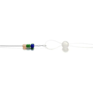 เข็มร้อยลูกปัดสแตนเลส DIY 0.15-0.4mm เข็มลูกปัดบิด ทนทาน ใช้งานง่าย ประดับด้วยลูกปัด DIY 1ชิ้น