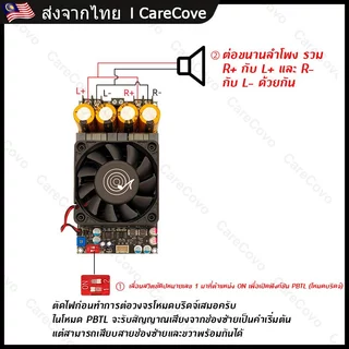 ZK 3002 แท้ 100% แท้ แอมป์จิ๋วขับซับ TPA3255 300W*2 DC18-50v แอมป์ขับซับ แอมป์จิ๋ว3002