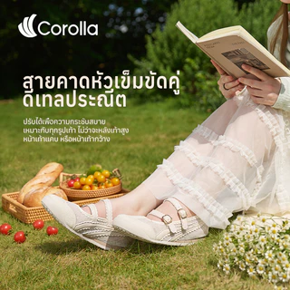 7.19 Corolla Airlace รองเท้าผู้หญิง Mary Jane ลูกไม้ สายคาดคู่ ดีไซน์หวาน พื้นนุ่ม เบา ใส่สบาย กันลื่น