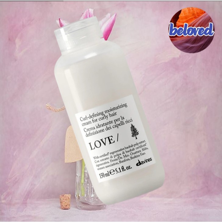 Davines Love Curl Cream ขนาด 150 ml อาหารผมสำหรับลอนผมดัด เหมาะกับผมเส้นเล็ก