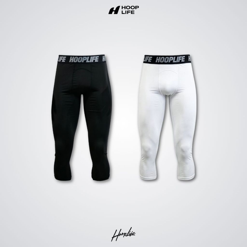 กางเกงรัดกล้ามเนื้อ กางเกงออกกำลังกายขาสั้น HoopLife 3/4 Compression Tights (ความยาว 3 ส่วน)