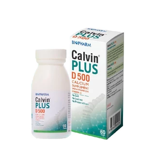 BIOPHARM Calvin Plus D 500 แคลวิ่น พลัส ดี 500 60 เม็ด 11363