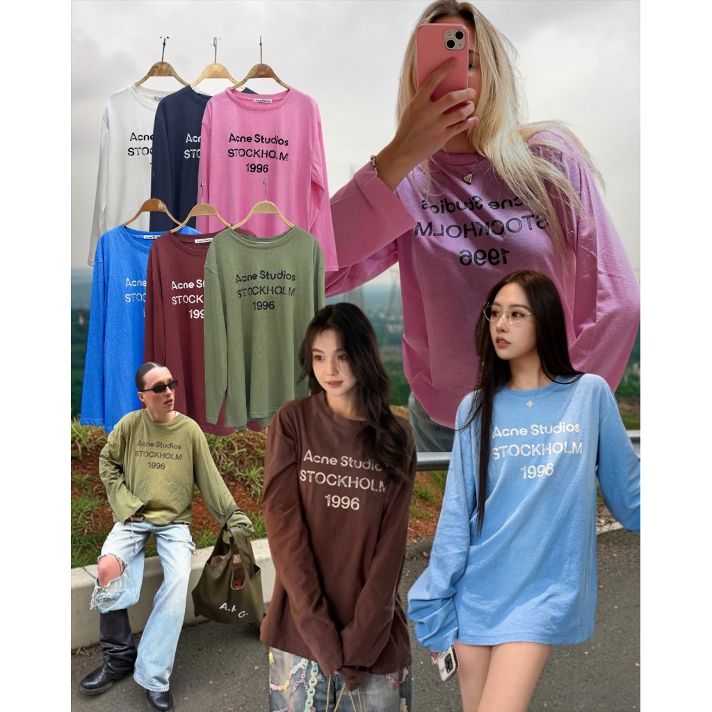 เสื้อยืดแขนยาวทรงสวยโอเวอร์ไซซ์แบบมีสไตล์ใส่ง่ายแต่ดูแพงตามแบบฉบับ