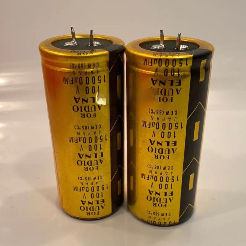 ตัวเก็บประจุเสียง สีทอง 50V 63V 80V 100V 10000UF 15000UF 22000UF
