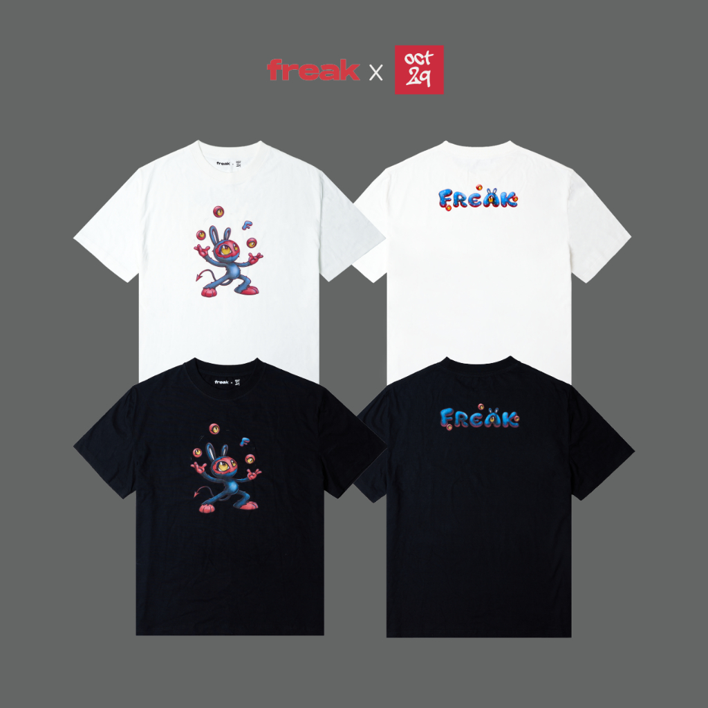 Freak x October 29 เสื้อยืด Oversize Tee สกรีน