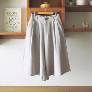 cat soup : belly up cat wide pants / กางเกงขาบานปักลาย ‘belly up cat’