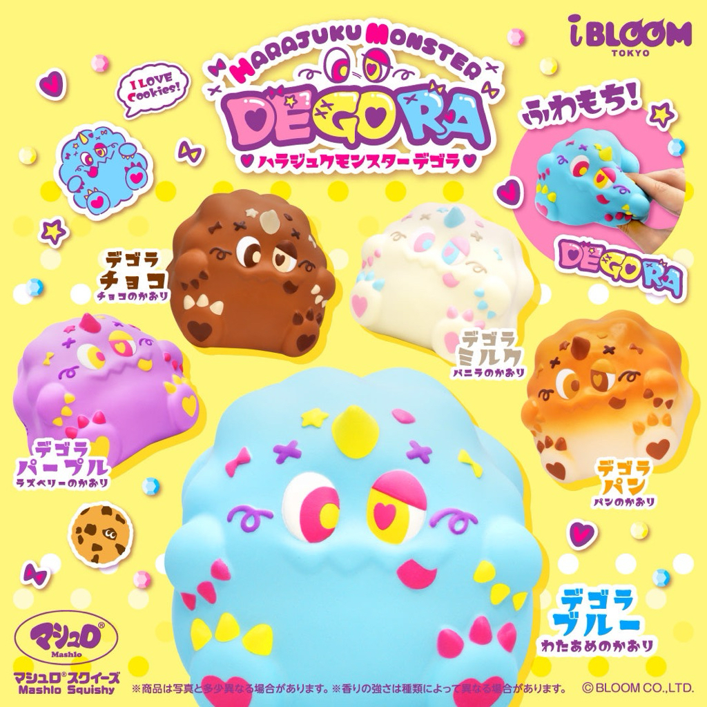 สกุชชี่ iBloom Harajuku Monster DEGORA‼️(พร้อมส่ง/Pre 0rder‼️)
