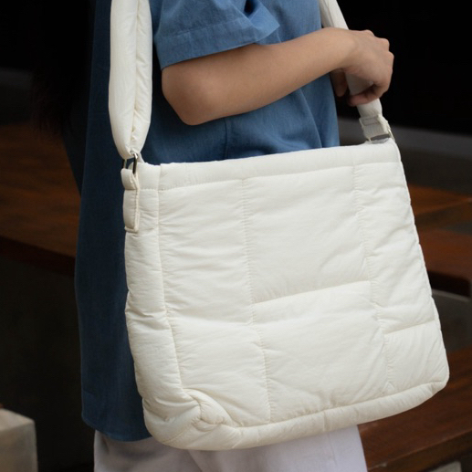 WHITE fluffy bag collection