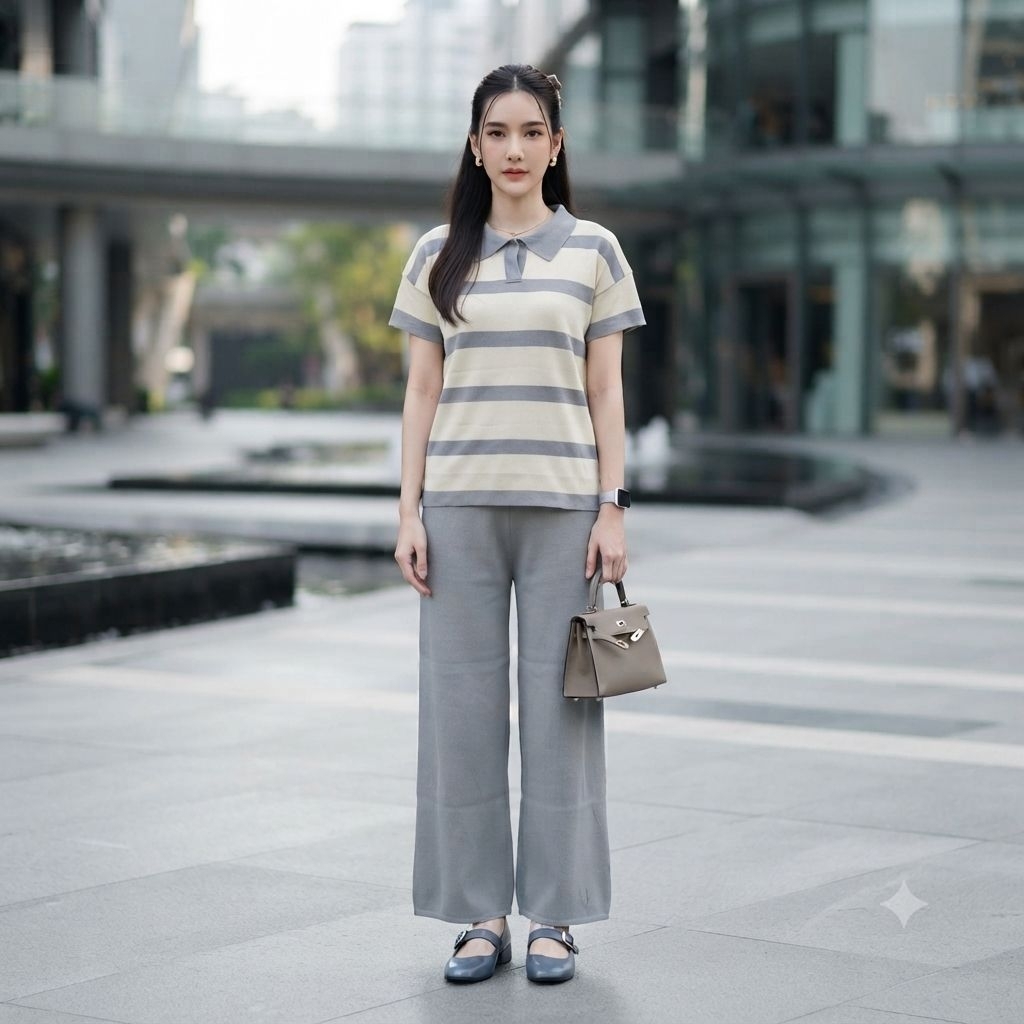 ​ชุดเซ็ทꔛ ꕤ ˚อกใส่ถึง 50 ผ้า Nitting​ ทอเบา ใส่ได้ทุกฤดูกาล คอปก สีสุภาพ โทนพาสเทล ละมุนมาก เอว สพ. พี่ๆไซส์ใหญ่ใส่ได้