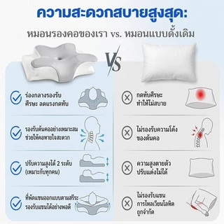 DreaME โฟมหน่วยความจำ หมอน ผ้าเย็น สามารถถอดออกมาทำความสะอาดได้ อ่อนนุ่ม หลับไปอย่างรวดเร็ว หมอนหนุน