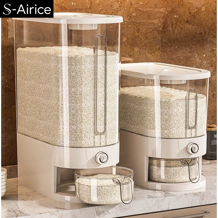 S-Airice ถังข้าวสาร ถังใส่ข้าวสาร 5KG/10KG Rice storage bucket กล่องเก็บข้าวสาร ที่เก็บข้าวสาร
