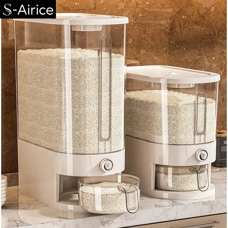 S-Airice ถังข้าวสาร ถังใส่ข้าวสาร 5KG/10KG Rice storage bucket กล่องเก็บข้าวสาร ที่เก็บข้าวสาร