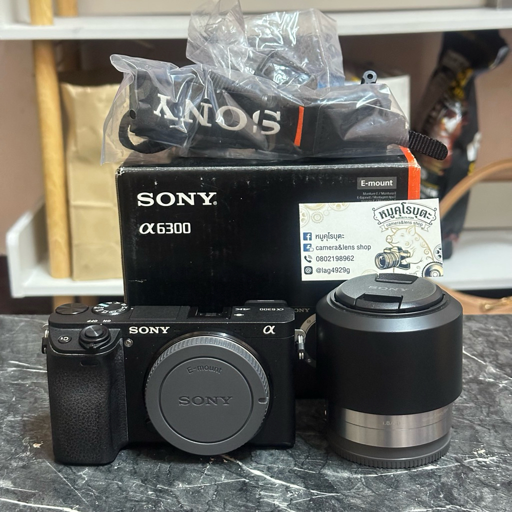 Sony A6300 + เลนส์ Sony E 50mm F1.8 (มือสอง)