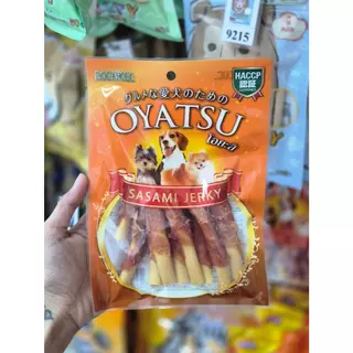 1445 Oyatsu / โอยะสึ ชิคเก้น แรพ ชีส (แท่งชีสพันไก่) ขนาดบรรจุ 9 ชิ้น ขนมสุนัข ขนมหมา 1แถม1 138บาท